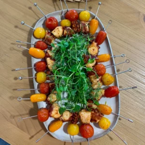 Mini-brochettes de poulpe