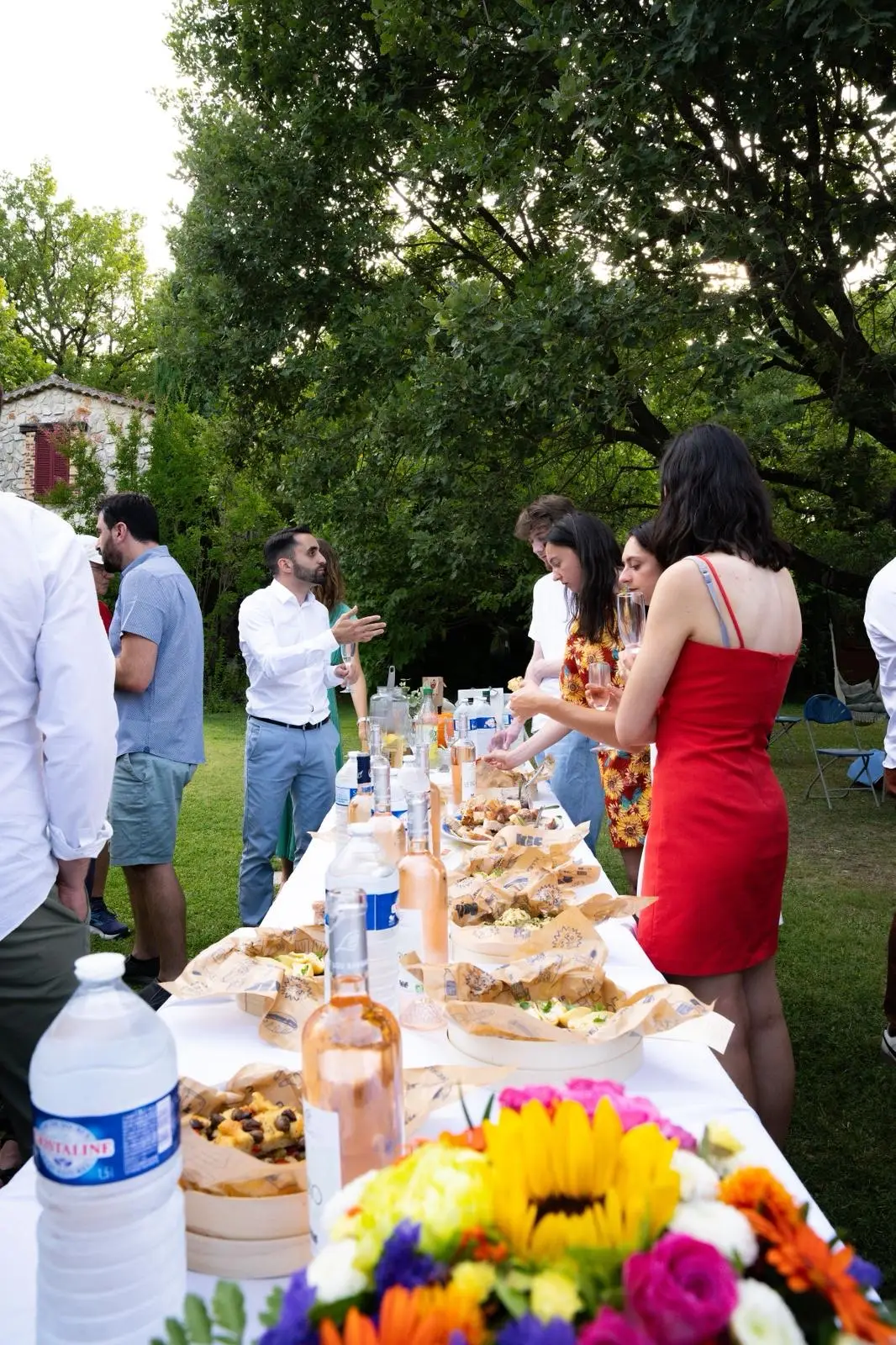 Buffet lors d'un baptême