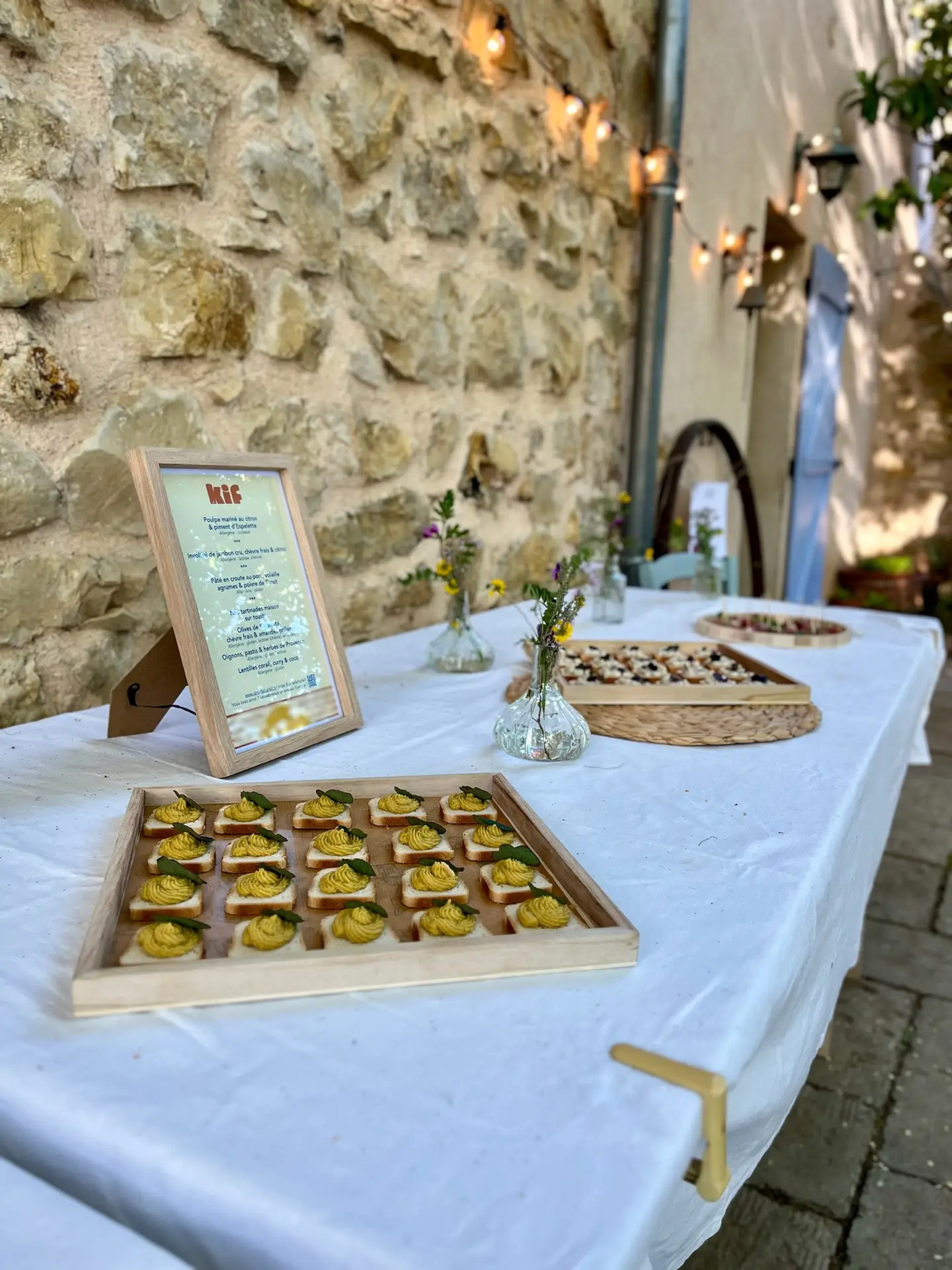 Prestation traiteur cocktail de mariage à Brignoles pour 90 personnes