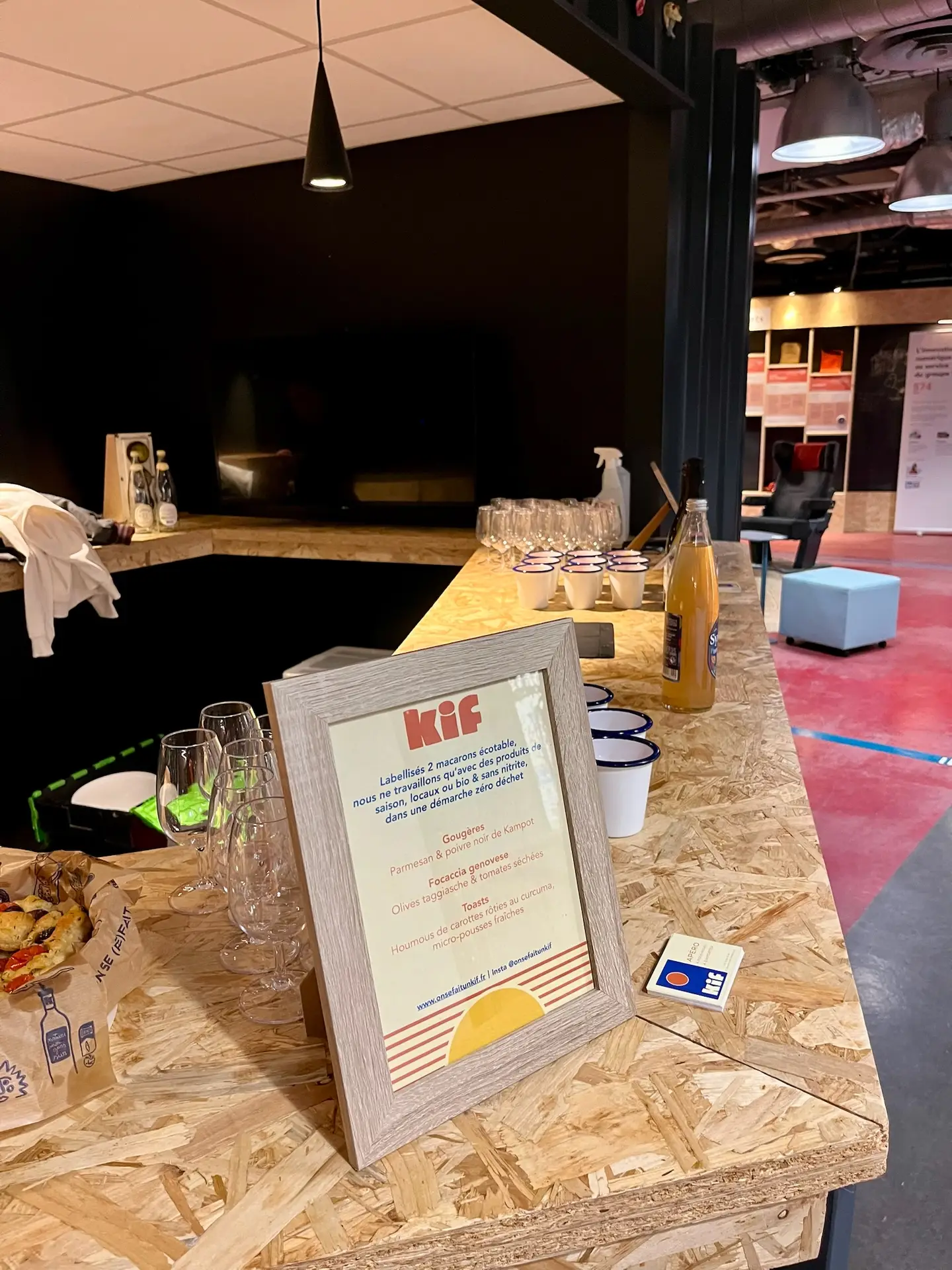 atelier sans alcool par Kif sur une prestation traiteur pour un apéro french tech