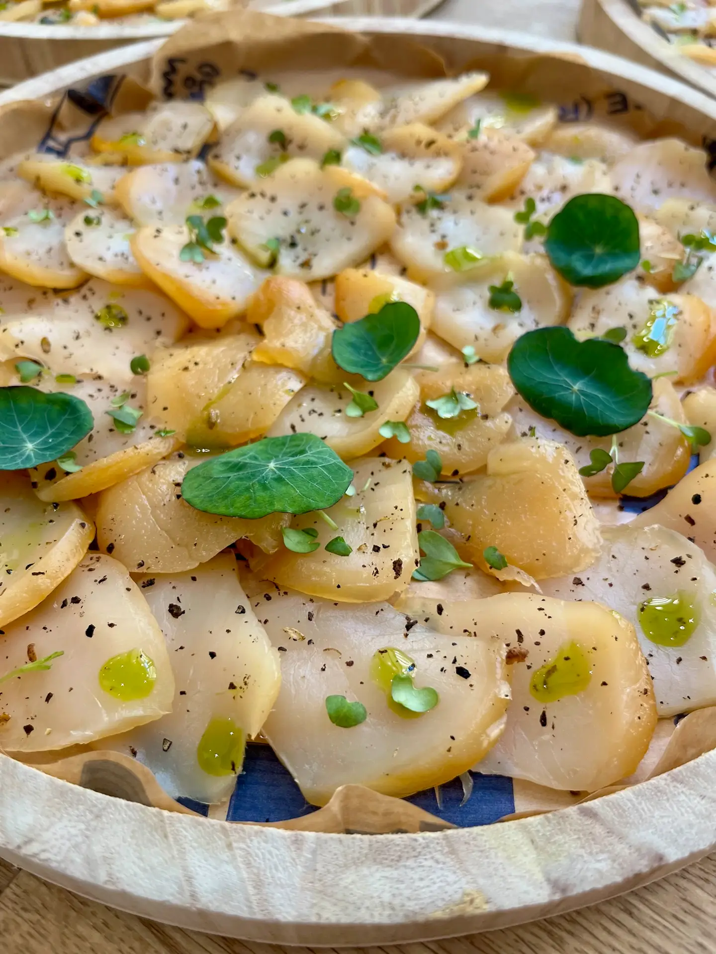 sashimi de saint jacques pour une prestation traiteur mariage